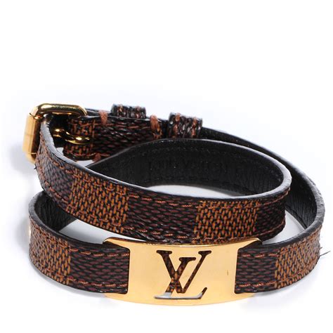 sign it bracelet louis vuitton|louis vuitton damier buckle bracelet.